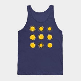 Sun pattern Tank Top